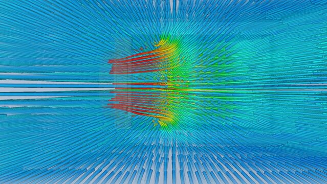 CFD simulation Computational fluid dynamics - cap airflow simulation