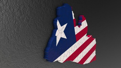 Liberia map 3d. 3d map of Liberia.
