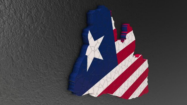 Liberia map 3d. 3d map of Liberia.
