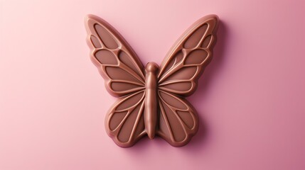 A delicious chocolate butterfly, perfect for a sweet treat. This image is sure to make your mouth water.