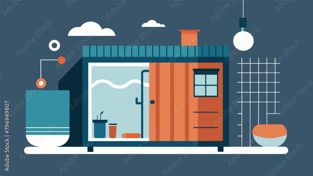 Poster discover the benefits and versatility of using a shipping container as the base for a diy sauna buil