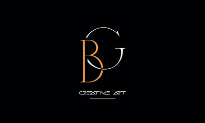 GB, BG, G, B abstract letters logo monogram