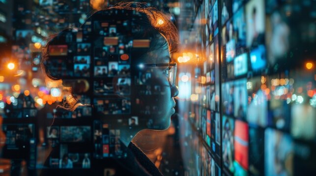 Influencer surrounded by screens: depicting the impact of information