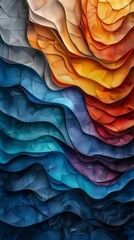 Colorful Background With Swirly Pattern