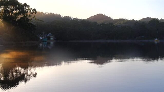 Strahan is a small town and former port on the west coast of Tasmania.