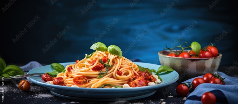 Sticker Spaghetti with Fresh Tomatoes and Basil