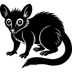Aye aye vector silhouette 