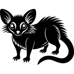 Aye aye vector silhouette 