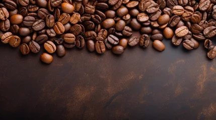 Fotobehang coffee beans caffeine brown texture, ai © Rachel Yee Laam Lai