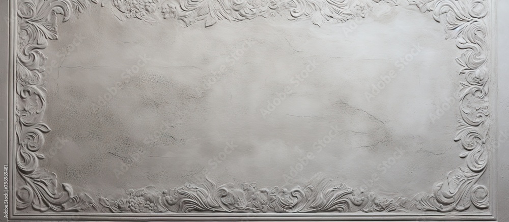 Wall mural Plaster ceiling pattern close-up