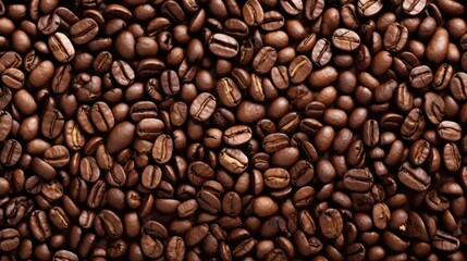 Obraz premium coffee beans caffeine brown texture, ai