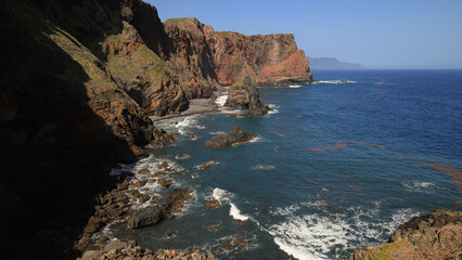 The natural beauty of Ponta do Rosto in the eastern part of the island of Madeira