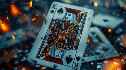playing cards - ai generative 