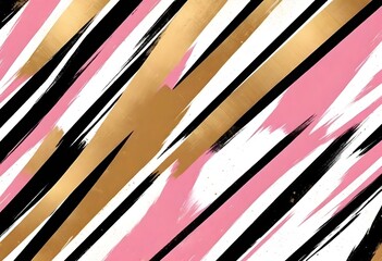 Abstract Diagonal Stripes Painting Graphic Colored Artwork Digital Background Colorful Design