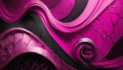 Beautiful black and pink abstract background