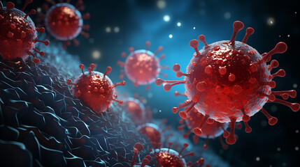 3d rendered illustration of a virus