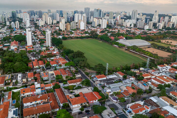 Foto área da região do Brooklin, na zona Sul da cidade de São Paulo
