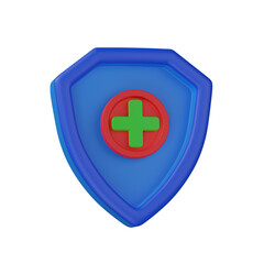 3d render  Medical Shield  illustration