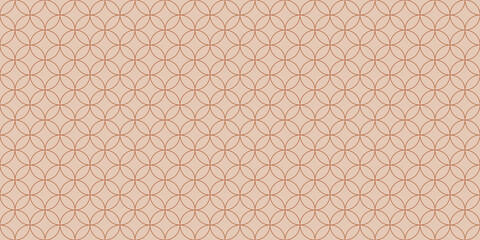 Fototapeta premium Seamless geometric pattern with overlapping circles. Abstract Overlap Circle Pattern.