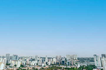 Fototapeta na wymiar Foto área da região do Brooklin, na zona Sul da cidade de São Paulo
