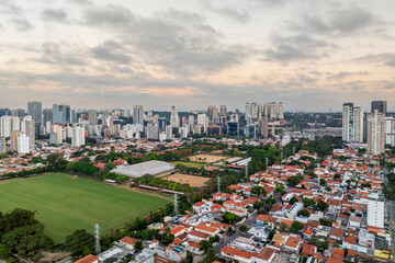 Foto área da região do Brooklin, na zona Sul da cidade de São Paulo