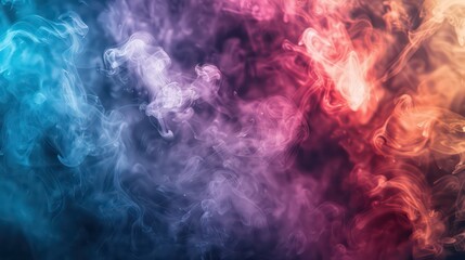 Fototapeta premium Abstract Colorful Smoke or Mist Background Composition