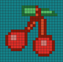 Pixel Gems for Games Icons Vector, Pixel Art, 
