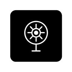 Obraz premium Ventilator vector icon graphics element silhouette sign and symbol on a Transparent Background