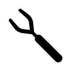 Surgical Forceps vector icon graphics element silhouette lifestyle sign and symbol on a Transparent Background