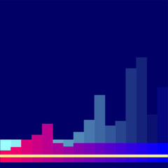  Abstract line blueand dark blue checkered background