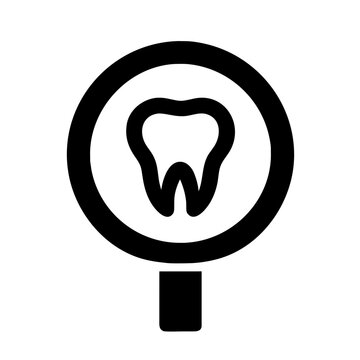 recommend clip art: Dental mirror icon vector graphics element silhouette Oral mouthwash symbol sing illustration on a Transparent Background