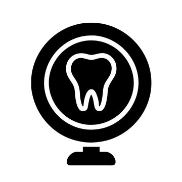 recommend clip art: Dental mirror icon vector graphics element silhouette Oral mouthwash symbol sing illustration on a Transparent Background