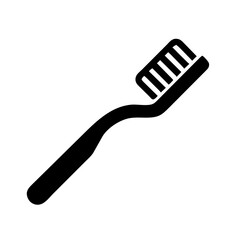 Tooth brush icon vector graphics element silhouette health-care symbol sing isolated illustration on a Transparent Background