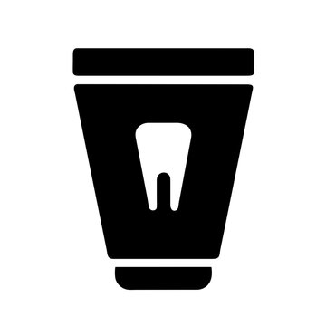 recommend clip art: Toothpaste tube icon vector graphics element silhouette Oral toothpaste symbol sing isolated illustration on a Transparent Background