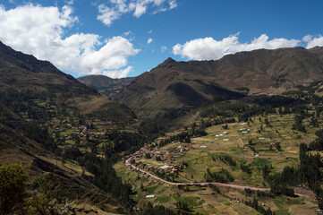 Sacred Valley in a region corresponding to the city of Pisac