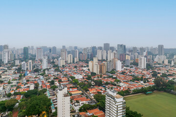 Obraz premium Foto área da região do Brooklin, na zona Sul da cidade de São Paulo