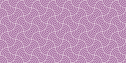 Japanese seamless pattern in oriental geometric traditional style.Circle ornament.Pink abstract asian creative motif. Vintage tiger.