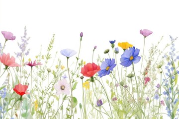 Pastel flowers nature backgrounds grassland.