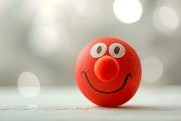 Design for National Red Nose Day Greeting card or social media banner. Concept Red Nose Day Design, Fundraising Campaign, Charity Event, Playful Illustrations, Masked Characters