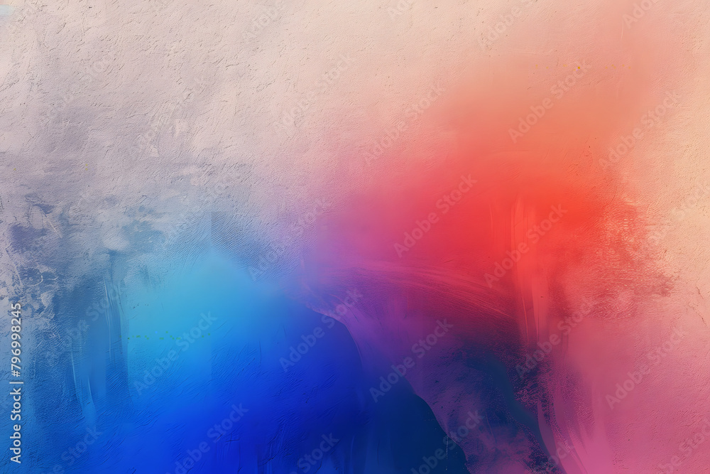 Poster retro gradient background with grain texture