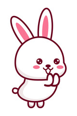 Kawaii Smiley Face Sticker: Cute Character for Any Project