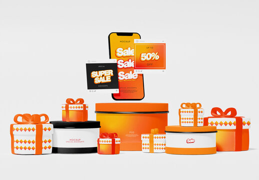 Anniversary Sale Mockup