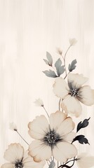 Wallpaper flower blossom pattern.