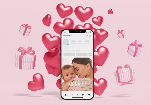 Mother's Day Social Media Mockup