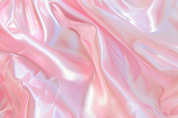 Fototapeta premium shiny pastel silky satin fabric swirl wave background