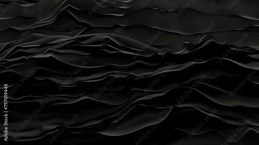 Wall mural dark ripple splash abstract background, wavy liquid surface (7)