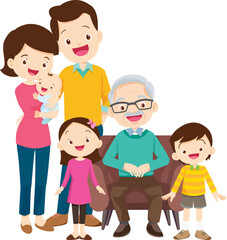 big family happy Portrait