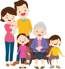 big family happy Portrait