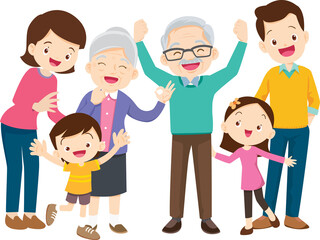 Obraz premium big family happy Portrait