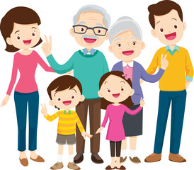 big family happy Portrait